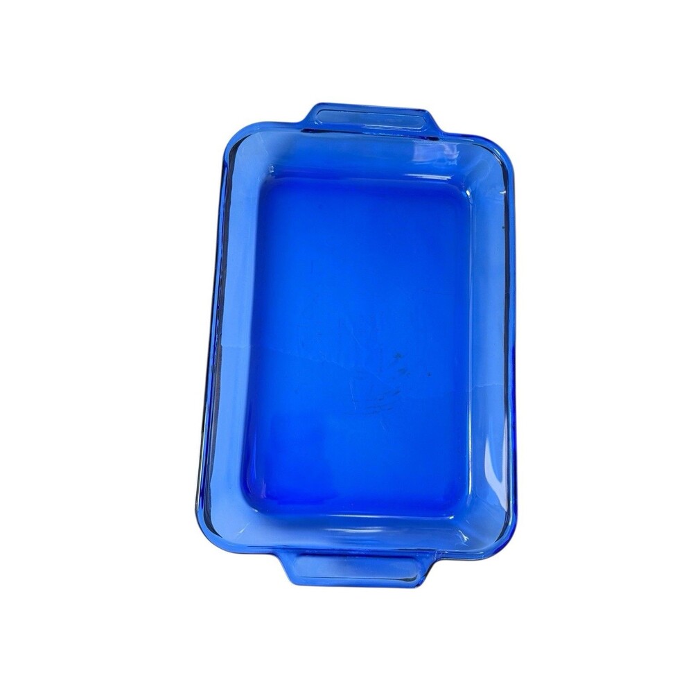 Anchor Hocking 9" x 13" Ovenware Casserole Pan Deep Cobalt Blue Dish Baking 3 Qt